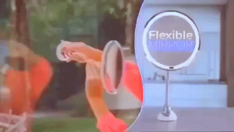 10X Magnifying LED Lighted Flexible Mirror