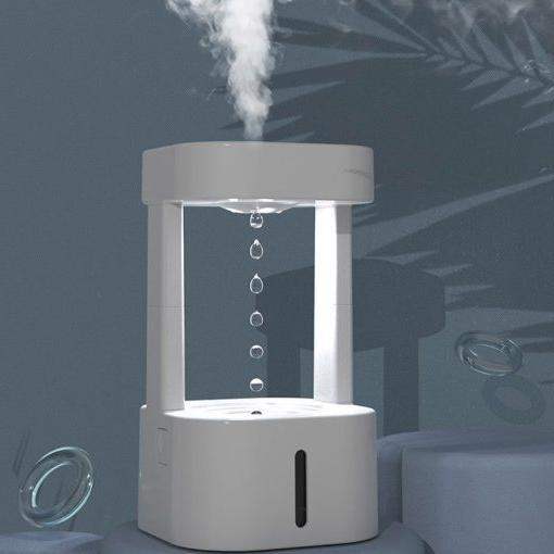 2-in-1 Desk Light Humidifier Rain Cloud Aromatherapy Essential Oil Zen Diffuser & Raining Cloud Night Light Mushroom Lamp